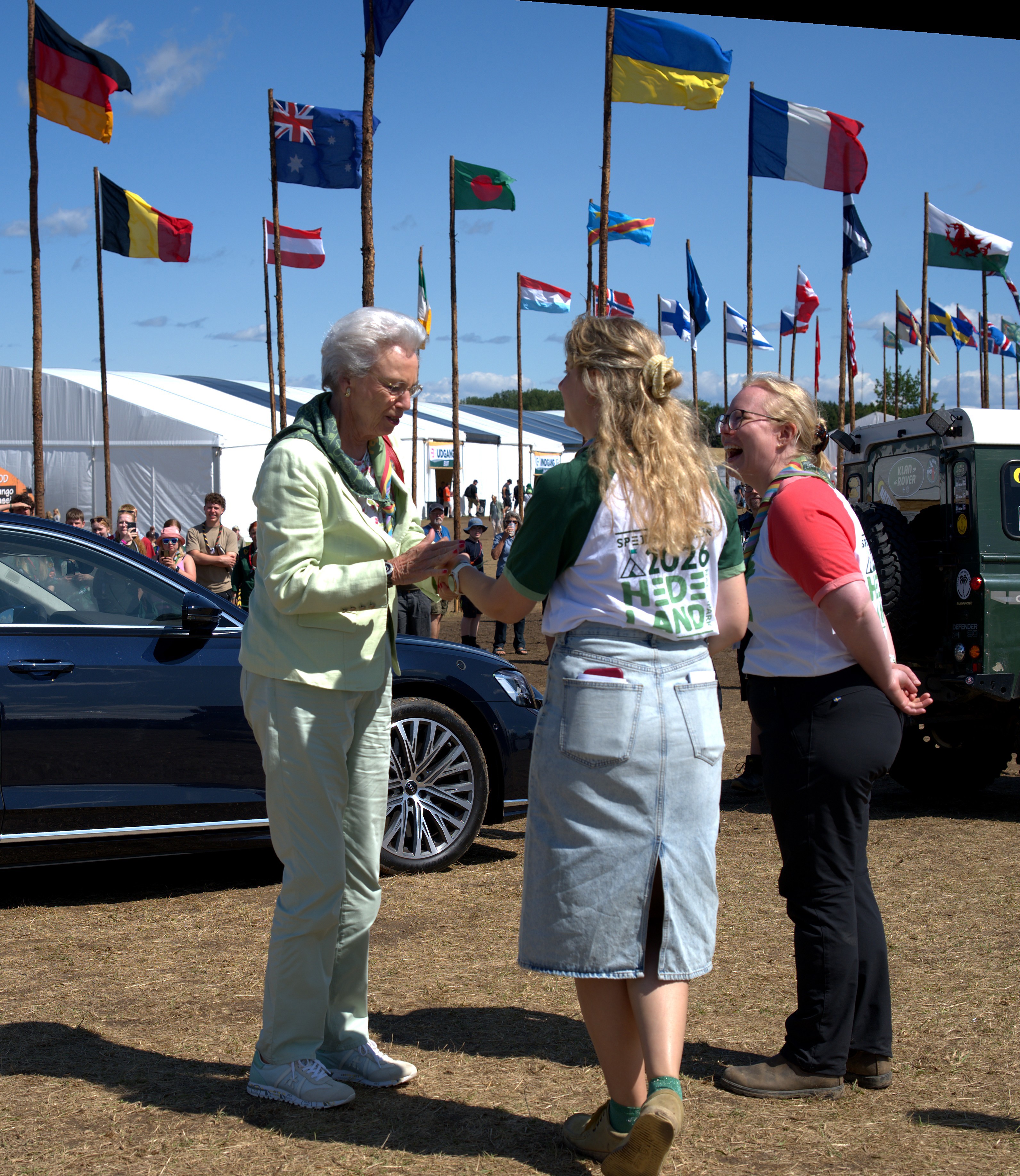 H.K.H. Prinsesse Benedikte besøgte Spejdernes Lejr