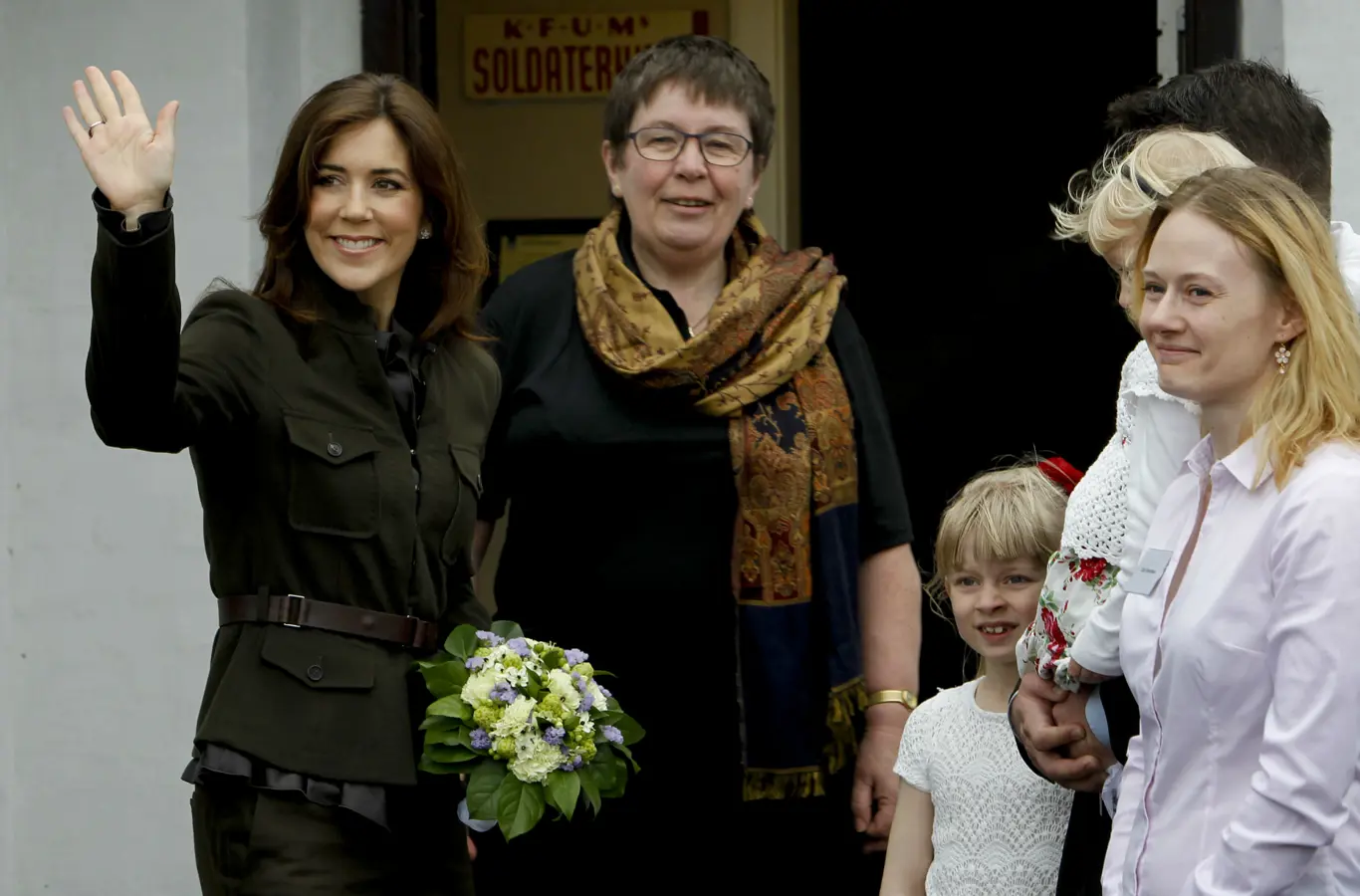 H.K.H. Kronprinsessen besøgte KFUMs soldaterhjem i Fredericia i 2012.