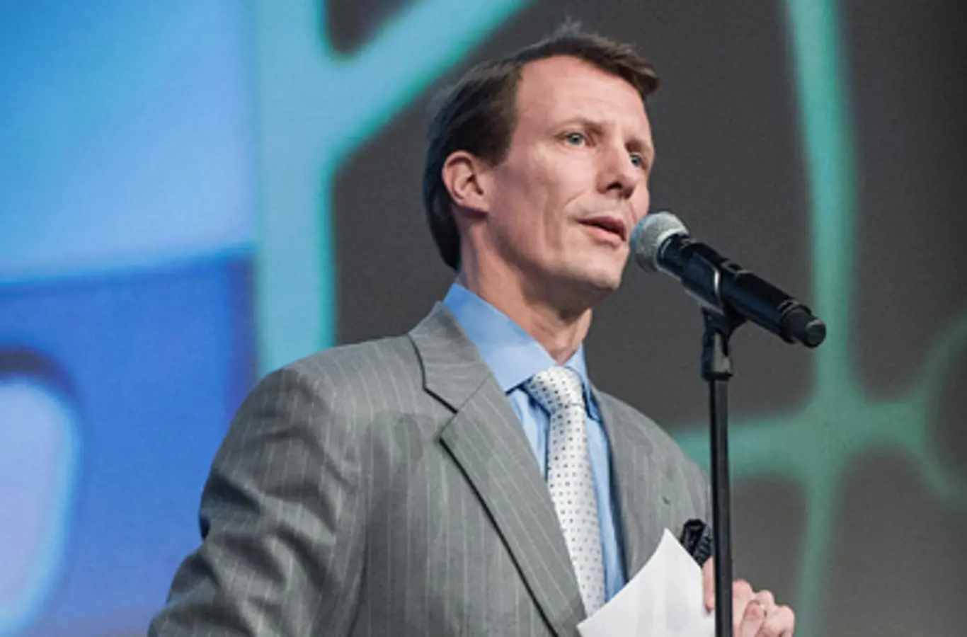 H.K.H. Prins Joachim under sin tale ved DI's Initiativpris.