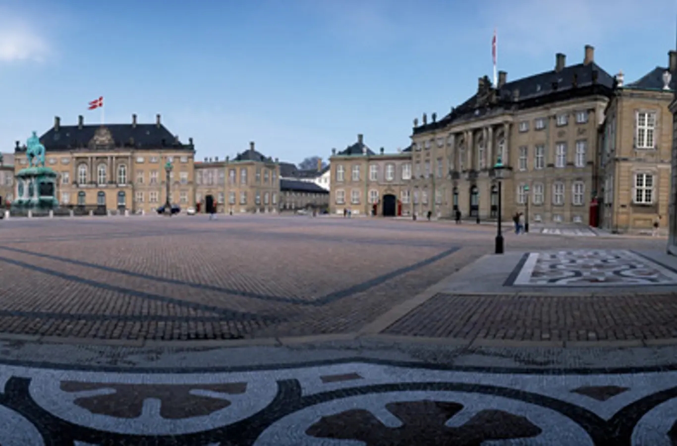 Christian VIII's Palæ (tv) og Frederik VIII's Palæ (th), Amalienborg
