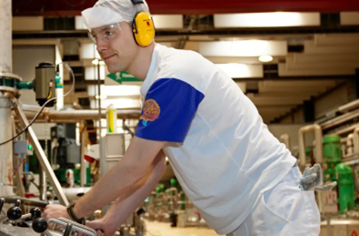 Enzymproduktion ved Novozymes' produktionsanlæg i Kalundborg.