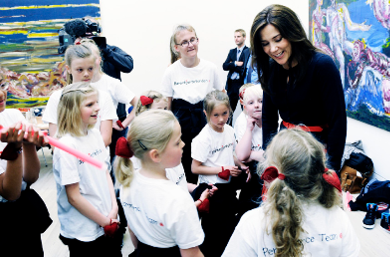 H.K.H. Kronprinsessen med Børnehjertefondens Performance Team, 2012.