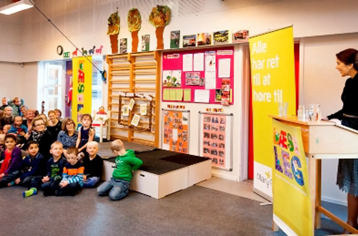 H.K.H. Kronprinsessen besøger børnehaven Troldehøj i Helsingør.