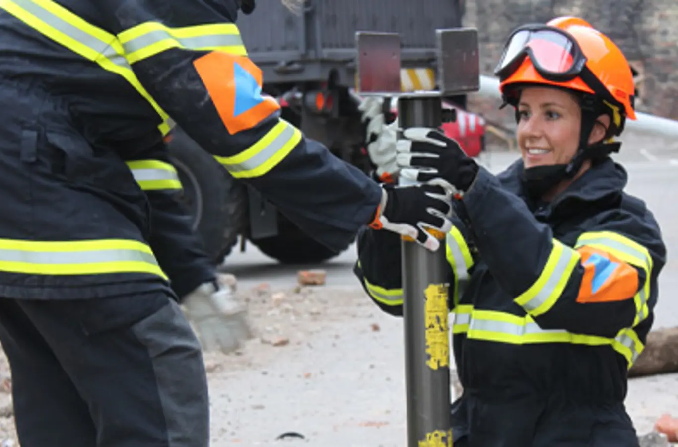 H.K.H. Prinsesse Marie under introduktionsuddannelse i Beredskabsstyrelsen i 2011.