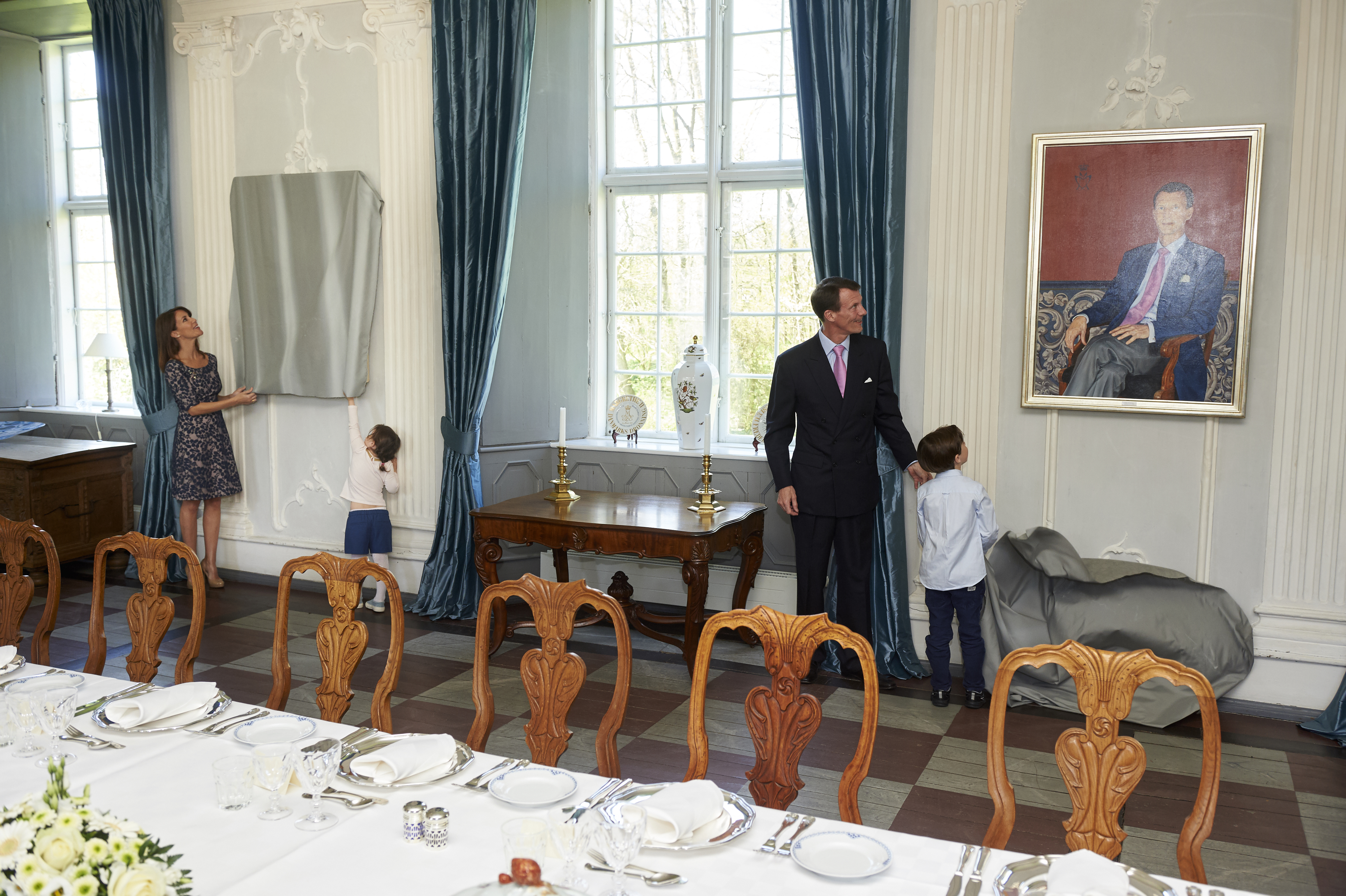 Afsløring af portrætmalerier