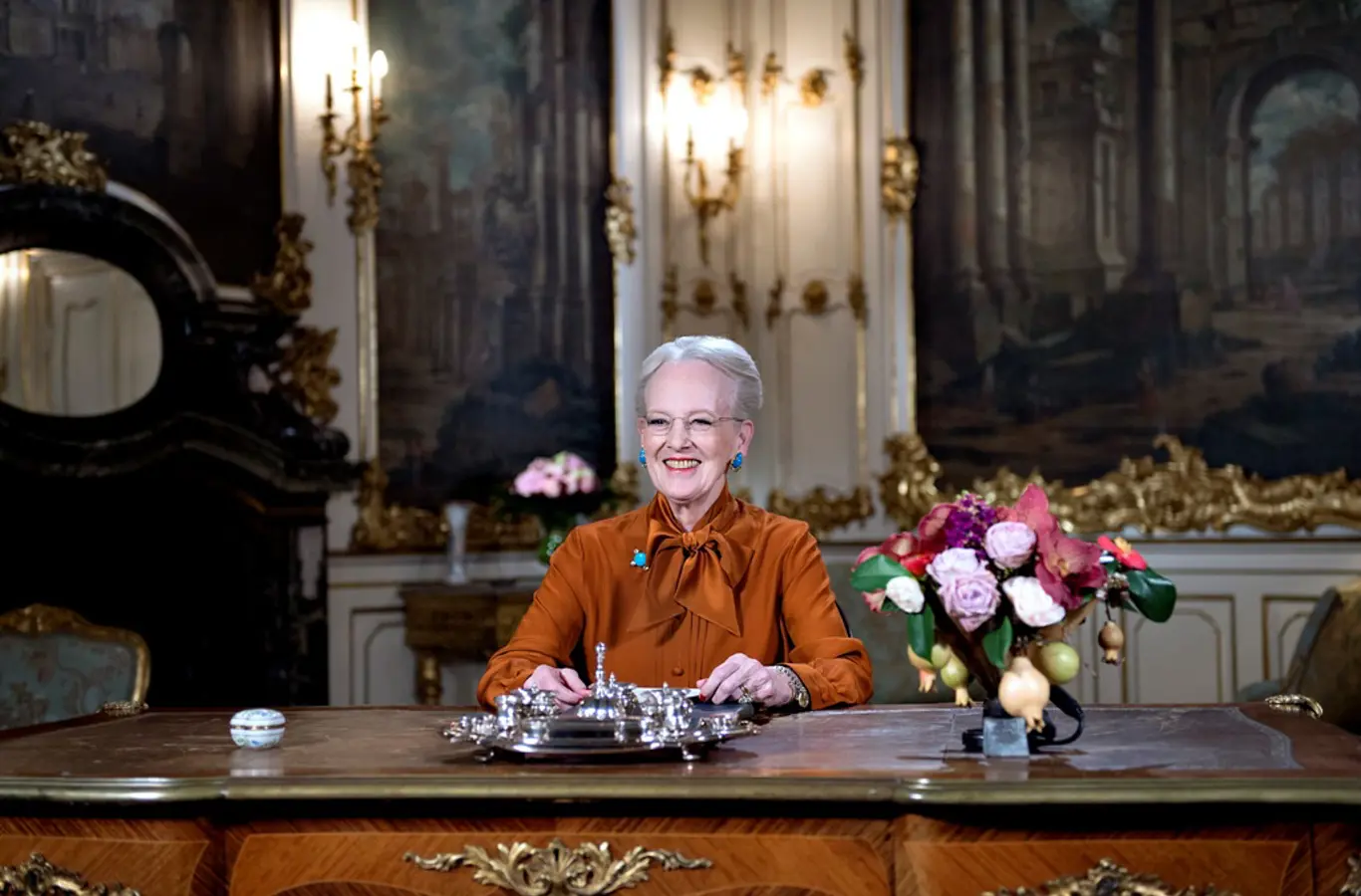 Nytårstalen 2015 i Havesalen, Fredensborg Slot.