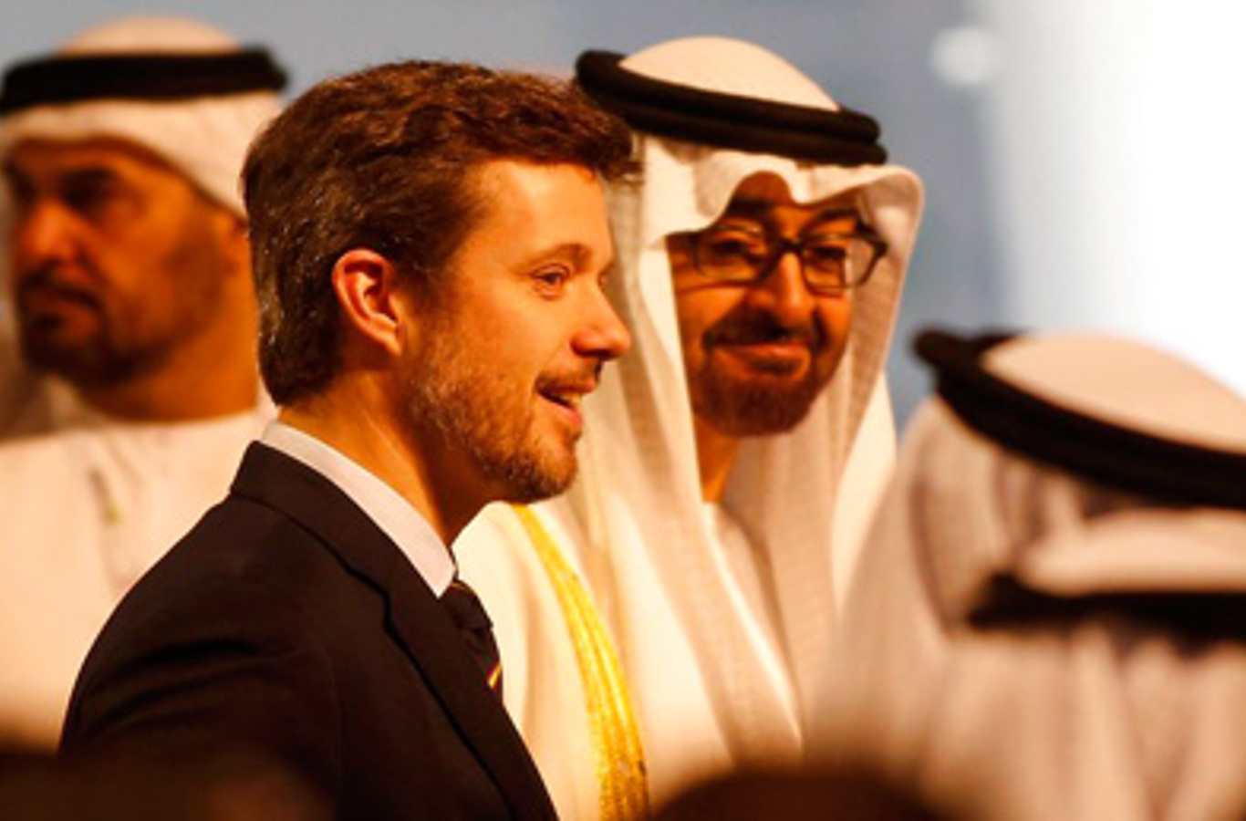 H.K.H. Kronprinsen sammen med Abu Dhabis Kronprins Sheikh Mohammed bin Zayed al-Nahyan.