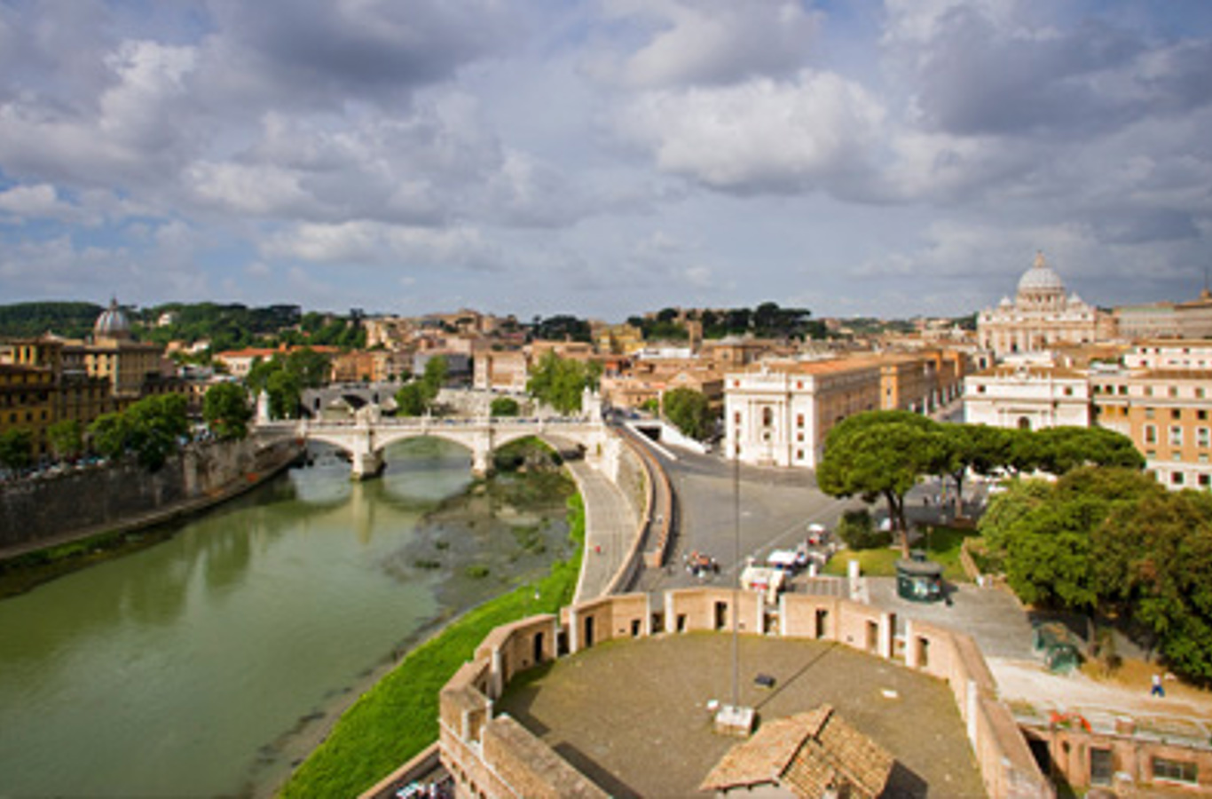 Rom set fra Castel Sant'Angelo.
