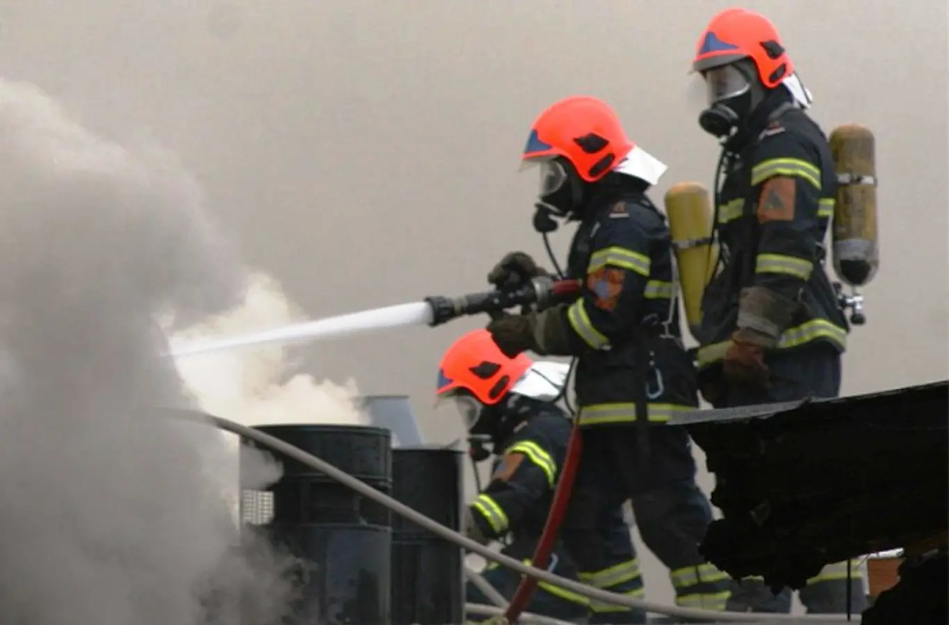 Indsatspersonel fra Beredskabsstyrelsen.