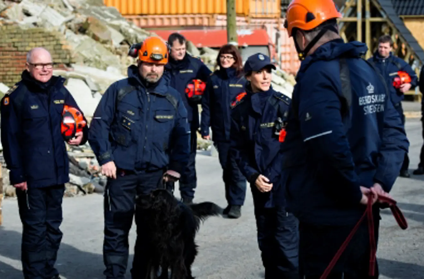 H.K.H. Prinsesse Marie besøger Beredskabsstyrelsens operative afdeling i Hedehusene.