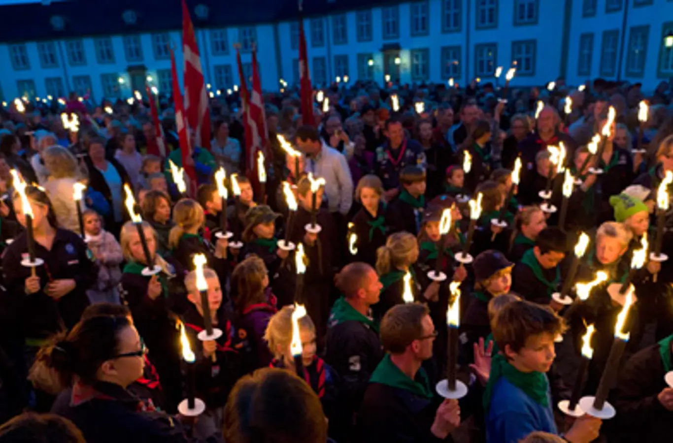 Fakkeltog i Indre Slotsgård, Fredensborg Slot, 2011.