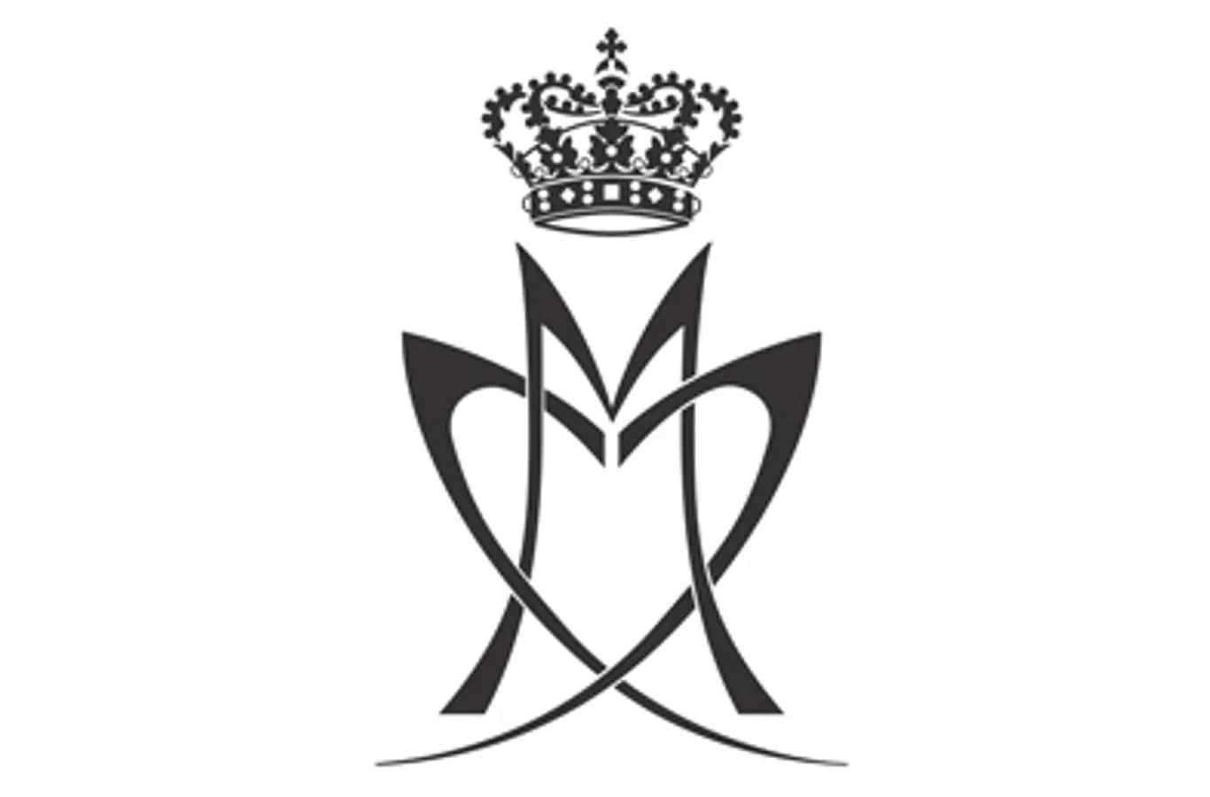 D.K.H. Prins Joachim og Prinsesse Maries fællesmonogram.