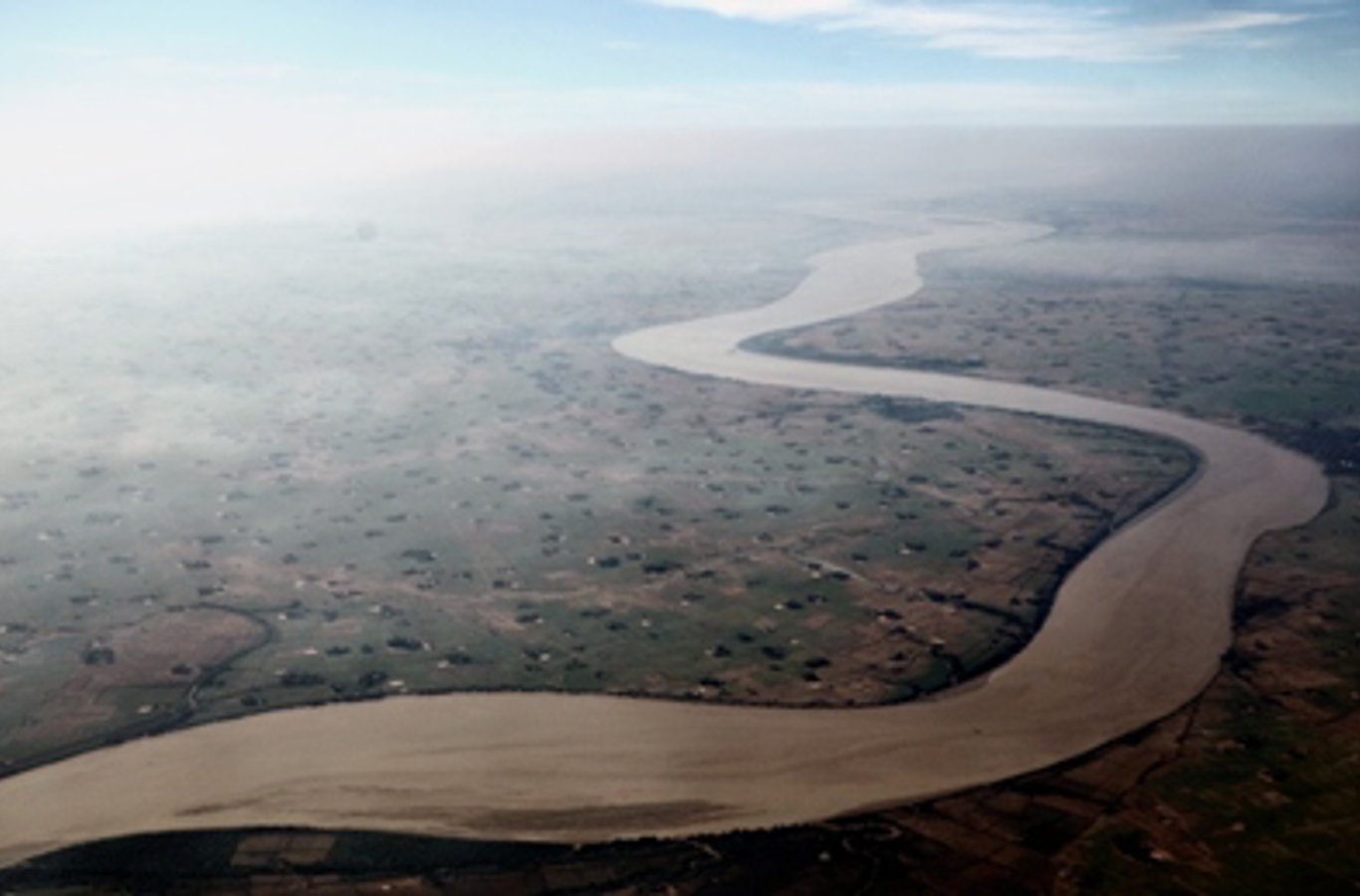 Arkivfoto. Luftfoto ved indflyvning til Yangon, Myanmar.