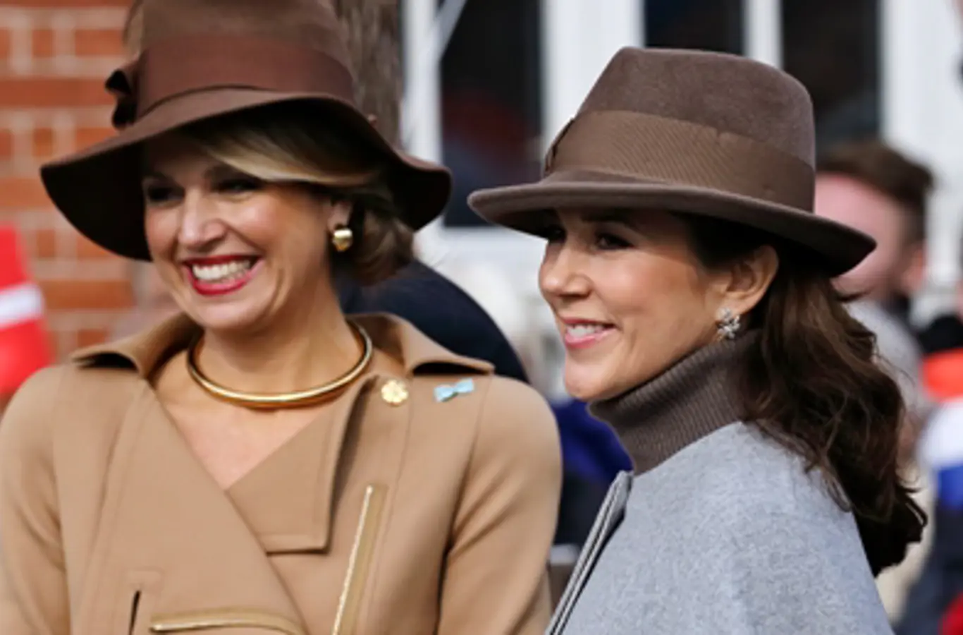 H.K.H. Kronprinsessen og H.M. Dronning Máxima af Holland under statsbesøget i Danmark i marts 2015.