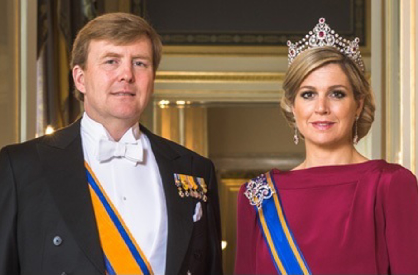 H.M. Kong Willem-Alexander og H.M. Dronning Máxima af Nederlandene.